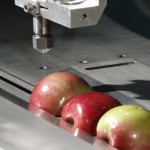 UHP Water Jet cutting apples