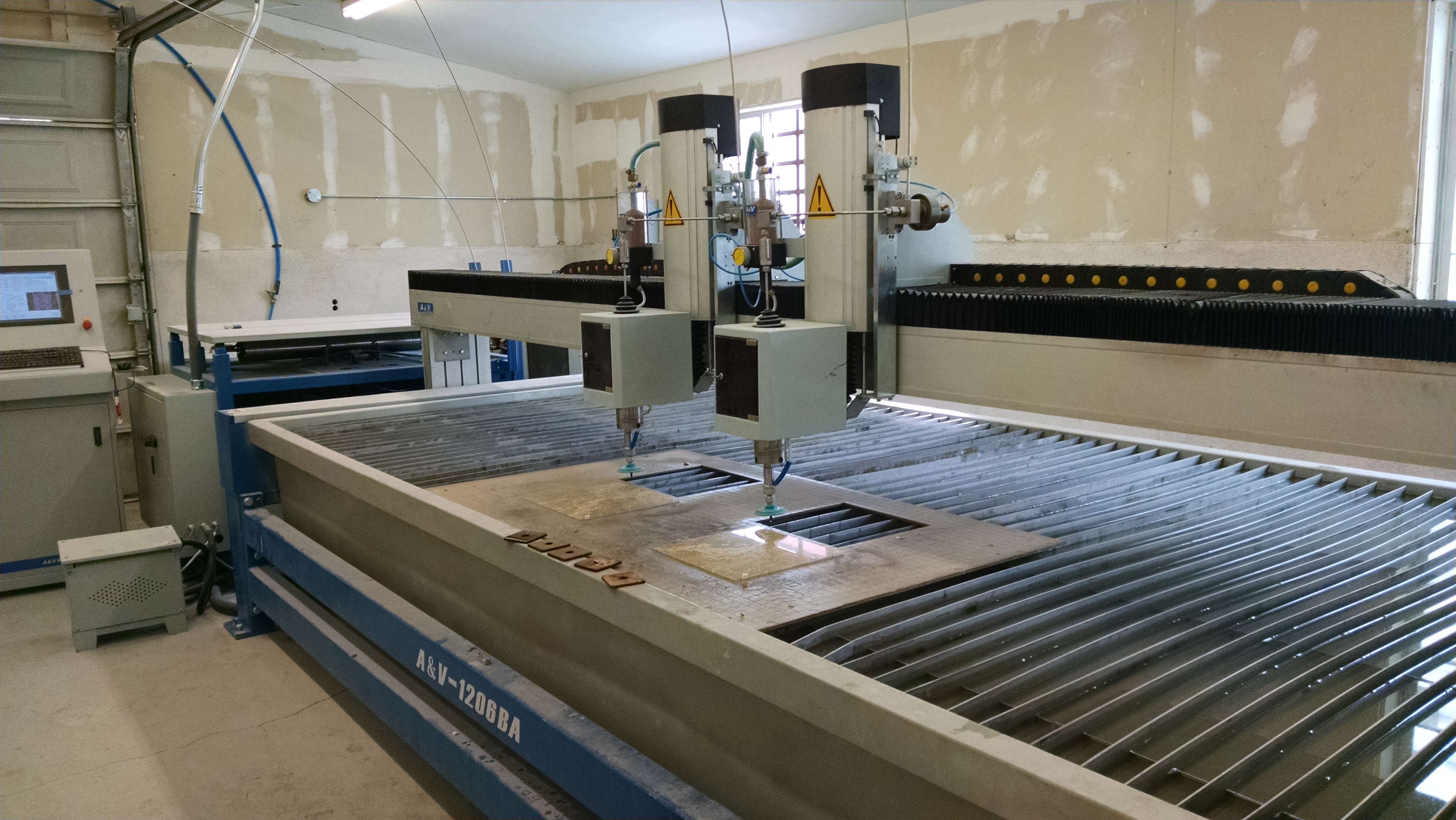 Multiple Z Axis - Water Jet - Caldwell-Machinery